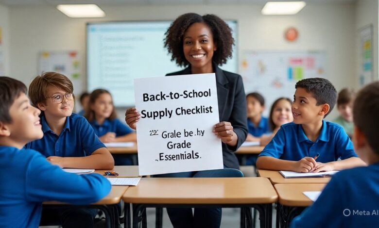 Back-to-School Supply Checklist 2025